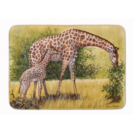 Carolines Treasures Carolines Treasures BDBA0309RUG Giraffes by Daphne Baxter Machine Washable Memory Foam Mat BDBA0309RUG